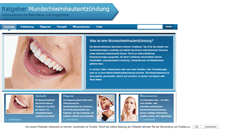 Desktop Screenshot of mundschleimhautentzuendung.com