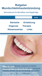 Mobile Screenshot of mundschleimhautentzuendung.com