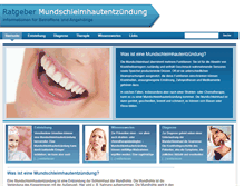 Tablet Screenshot of mundschleimhautentzuendung.com